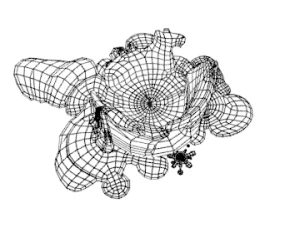 3डी मोमबत्ती पिघला हुआ मॉडल 007 - मूवी और गेम तैयार 3D मॉडल