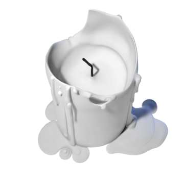 3d candle melting model 009 - movie and game ready 3D 模型 .c4d .max .obj .3ds .fbx .stl .blend 