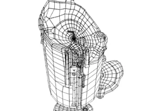 Candela 3D modello 010 - pronta per film e giochi Modello 3D