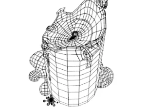 Candela 3D modello 010 - pronta per film e giochi Modello 3D