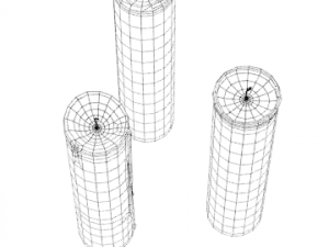 3d candle model 012 - movie and game ready Modèle 3D