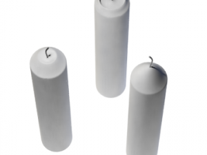 3d candle model 013 - movie and game ready Modèle 3D