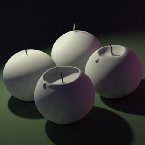 3d candle model 014 - movie and game ready 3D Model .c4d .max .obj .3ds .fbx .stl .blend 