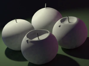 3D-Kerzenmodell 014 &ndash; bereit f&uuml;r Film und Spiel 3D Modell