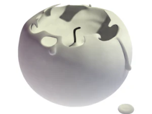 3d candle model 015 - movie and game ready 3D Model