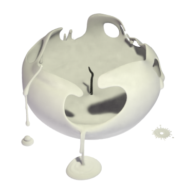 3d candle melting model 016 - movie and game ready 3D Model .c4d .max .obj .3ds .fbx .stl .blend 