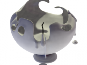 3d candle melting model 016 - movie and game ready 3D Model