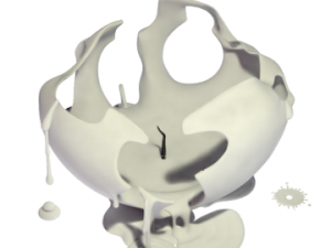 3d candle melted model 017 - movie and game ready 3D मॉडल