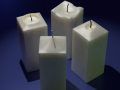 Candle 018 - Movie AND Game READY 3D Model
