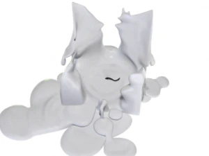 3D-Kerzenschmelzmodell 022 &ndash; bereit f&uuml;r Film und Spiel 3D Modell