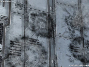 Explosion ground damage decals - pack 2 CG Textures