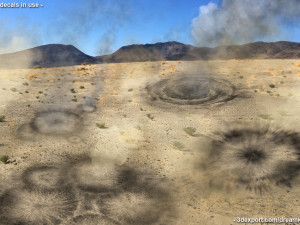 Explosion ground damage decals - pack 2 Texturas CG