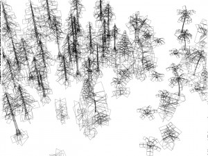 Forest foliage pack 1 --- pine - palm - other trees and bushes 3D 모델