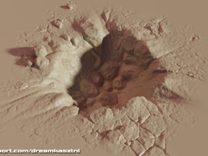 Explosion crater ground damage - and 2d decal - 02 3D Model