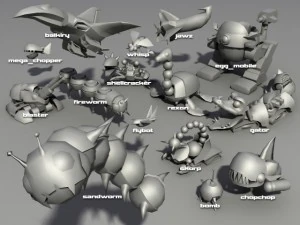 sonic the hedgehog badnicks 3D Model