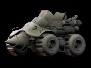 sonic 2 first boss robotniks driller 3D Model