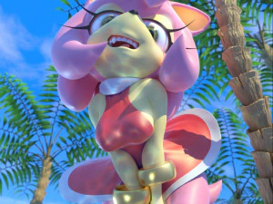 Amy Rose na plaży Model do druku 3D