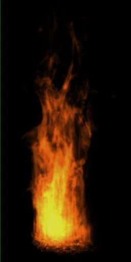 Fire pillar loop sequence animation 002 3D Model .c4d .max .obj .3ds .fbx .stl .blend 