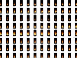 Fire pillar loop sequence animation 004 3D Model