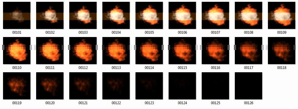 Feuerstoß 002 3D Modell .c4d .max .obj .3ds .fbx .stl .blend