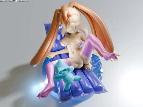 Vanilla the Rabbit ソニック バニーガール ファーリー スタチュー チャオ - マットレス A 3Dモデル