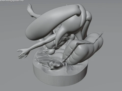 Vanilla the Rabbit ソニック バニーガール ファーリー スタチュー チャオ - マットレス A 3Dモデル