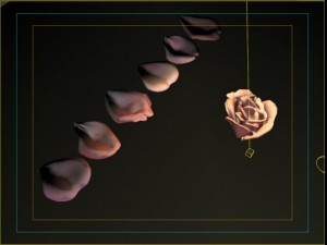 rose petals bud Modelo 3D