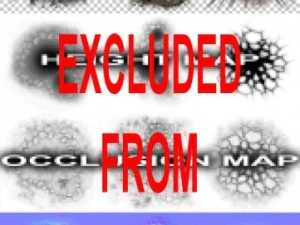 Crater ground damage explosion decal collection - pack 1 - lite CG Textures