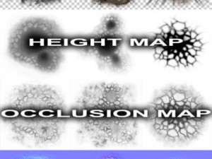Crater ground damage explosion decal collection - pack 1 - delux CG टेक्स्चर्स
