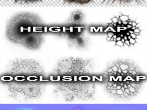 Crater ground damage explosion decal collection - pack 1 - delux CG Textures