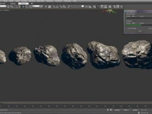 rock 001  low poly with extreme resolution maps 3D Model