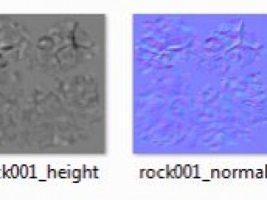 rock 001  low poly with extreme resolution maps 3D 모델