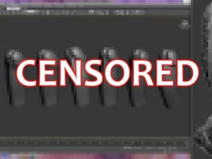 gerakan kulit animasi penuh penis realistis pria Model 3D