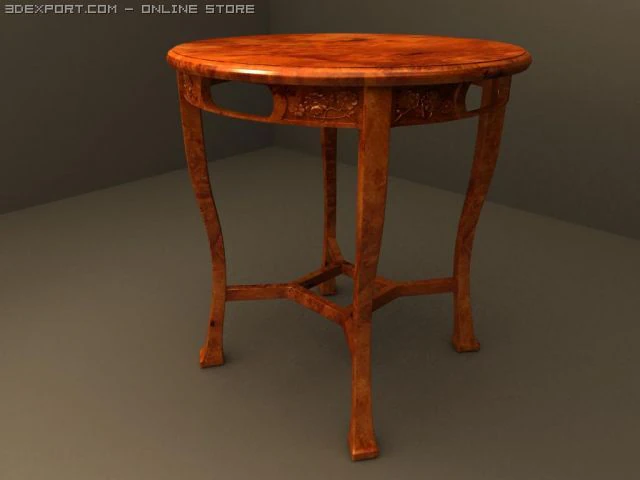 masa antika 3D Model .c4d .max .obj .3ds .fbx .stl .blend 