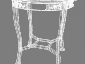 table antique Modèle 3D