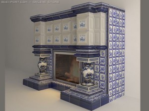 fireplacegzhel Modello 3D