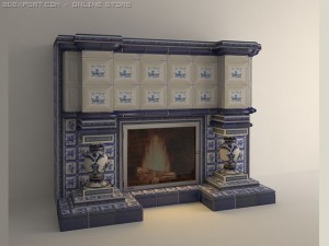 fireplacegzhel 3D Model