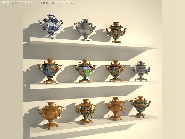 russiansamovars Modèle 3D .c4d .max .obj .3ds .fbx .stl .blend 