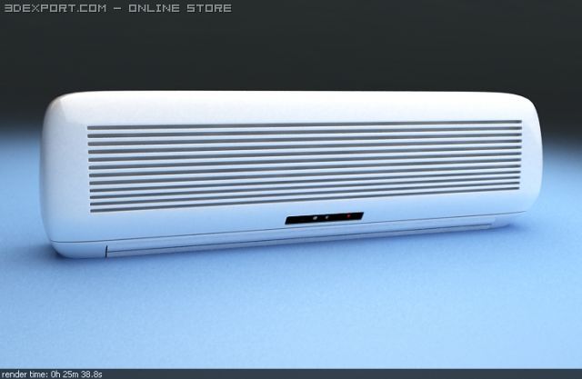 conditioner 3D Model .c4d .max .obj .3ds .fbx .stl .blend 