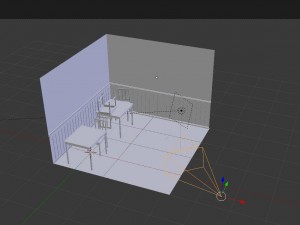 scandinavian restaurant interior Modello 3D