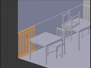 scandinavian restaurant interior Modello 3D