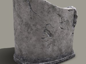 3d roman stone chair high poly 3D-Modell
