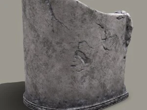 3d roman stone chair high poly 3D Model