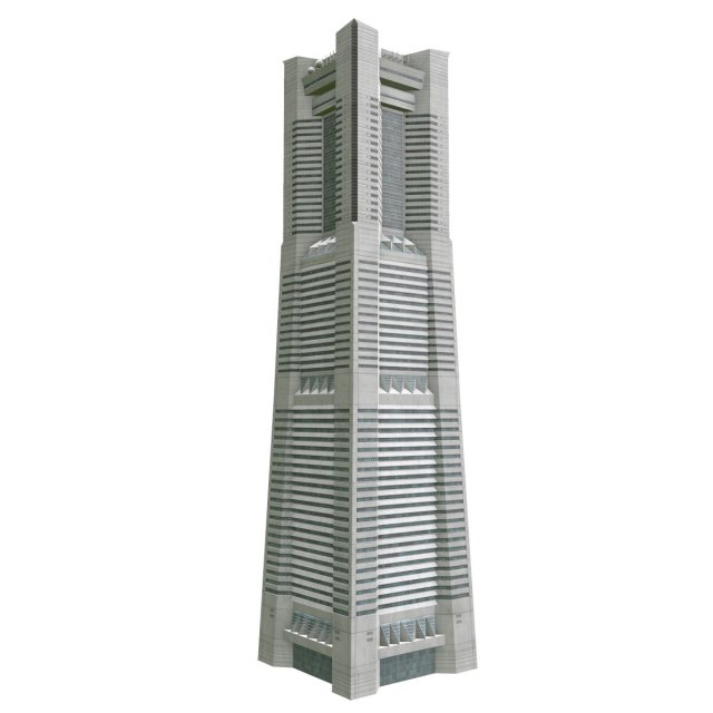yokohama landmark tower 3D Модель .c4d .max .obj .3ds .fbx .stl .blend 