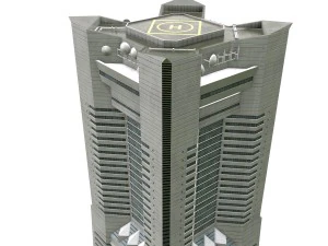 yokohama landmark tower 3D Model