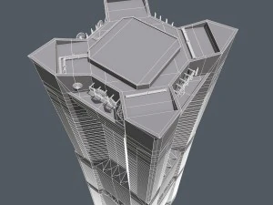yokohama landmark tower 3D Model