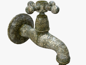 corrugated water tap Model 3D