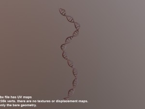 dna double helix blender Modelo 3D