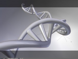 dna double helix blender Modelo 3D