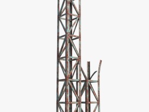 rusty truss beams 3D Model